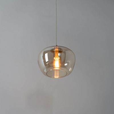 Suspension chic en verre et laiton - Irina