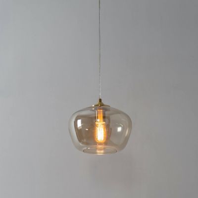 Suspension chic en verre et laiton - Irina