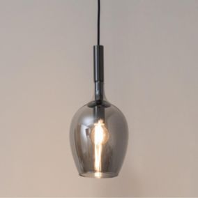 Suspension chic et design en verre gris - Syrah