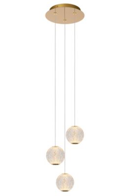 Suspension CINTRA en acrylique avec LED intégré - Transparent - Lucide
