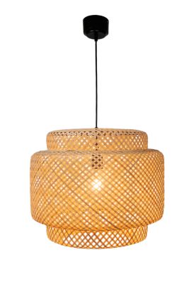 Suspension Clure bambou naturel E27 42W IP20 Ø45cm GoodHome