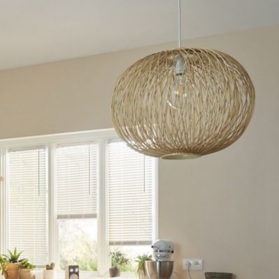 Suspension Colours Albarella rotin l.45,5 x H.139 cm