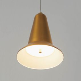 Suspension conique dorée tactile et dimmable - Nerla