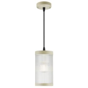 Suspension COUPAR, Matière plastique, Couleur Brown, E27, H.25, IP33 / NORDLUX Extérieur