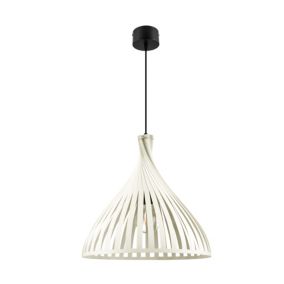 Suspension Crozon GoodHome E27 blanc mat