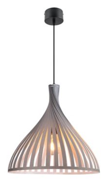 Suspension Crozon GoodHome E27 gris foncé