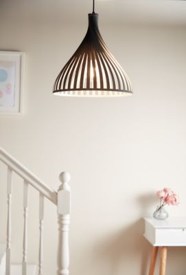 Suspension Crozon GoodHome E27 gris foncé