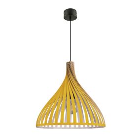 Suspension Crozon GoodHome E27 jaune jaune