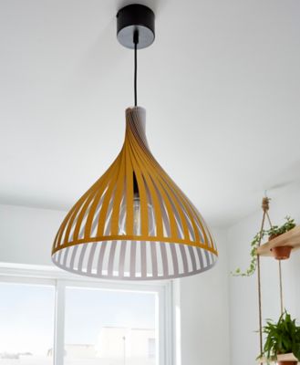 Suspension Crozon GoodHome E27 jaune jaune