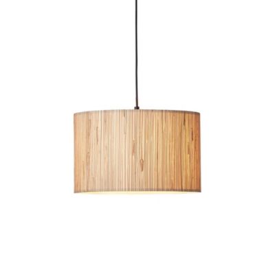 Suspension cylindre jonc mer beige E27 Endon Longshore | Castorama