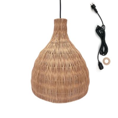 Suspension d'extérieur BELLA OUTDOOR CABLE Beige Rotin naturel H38 cm