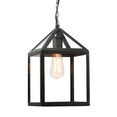 Suspension d'extérieur industrielle noire IP23 - Amsterdam