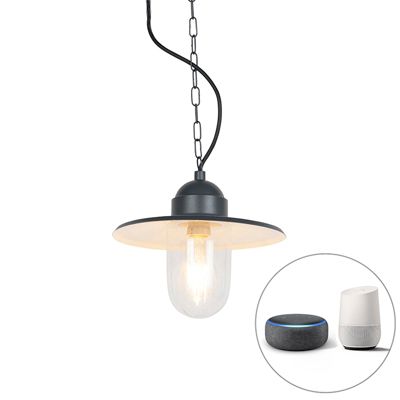 Suspension d'extérieur intelligente anthracite IP44 avec Wifi ST64 - Kansas Graphite