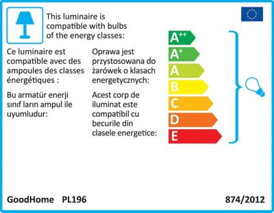 Suspension Dacite GoodHome l.48 cm IP20 E27
