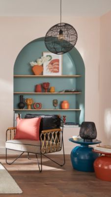 Suspension Dacite GoodHome noir l.48 cm IP20 E27