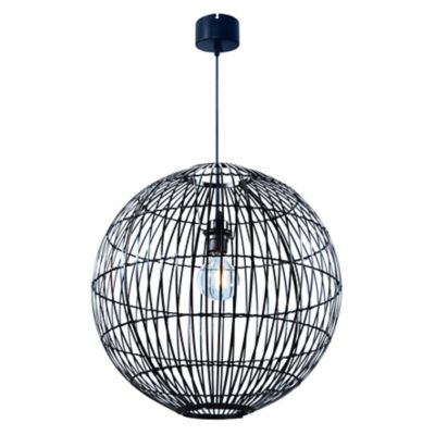 Suspension Dacite GoodHome noir l.48 cm IP20 E27