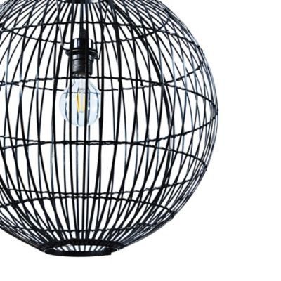Suspension Dacite GoodHome noir l.48 cm IP20 E27