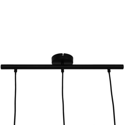 Suspension Daluiz 3 ampoules E27 IP20 noir