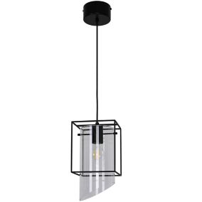 Suspension Daluiz GoodHome E27 noir mat