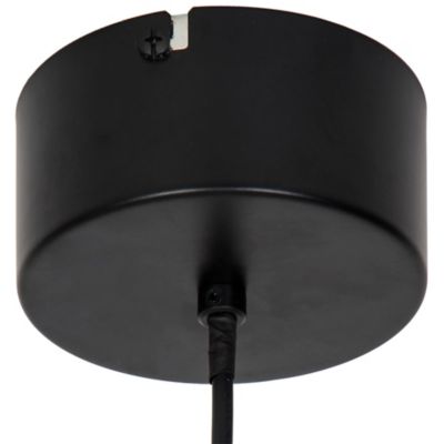 Suspension Daluiz GoodHome E27 noir mat