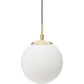 Suspension Design Boule "Dris" 20cm Blanc