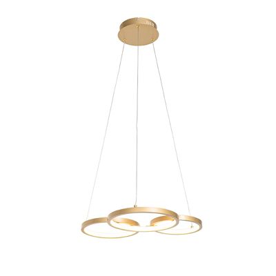 Suspension dorée avec LED à intensité variable 3 niveaux 3 lumières - Rondas