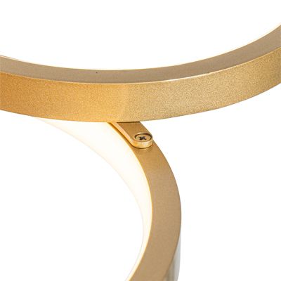 Suspension dorée avec LED à intensité variable 3 niveaux 3 lumières - Rondas