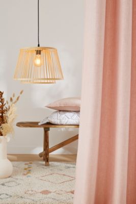 Suspension Doria E27 IP20 40W Ø38xH.110cm bambou Dunalux