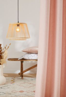 Suspension Doria E27 IP20 40W Ø38xH.110cm bambou Dunalux