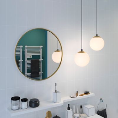 Suspension Dorres E14 40W IP44 Ø16cm GoodHome or