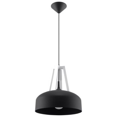 Suspension en Acier/bois - CASSIOPEIA 90125 - Noir blanc - IP20 - Max ...