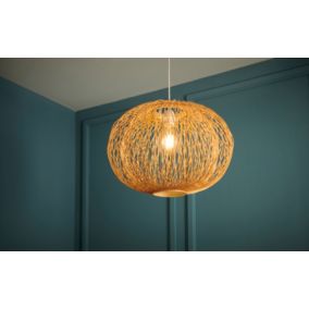 Suspension en bambou Albarella E27 42W Ø45,5 x L.45,5 x H. 135 cm Goodhome