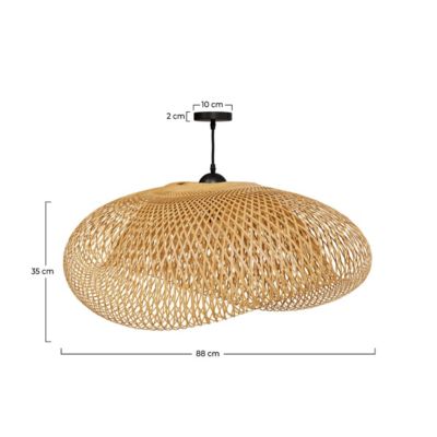 Suspension en bambou naturel D88 cm - Anya