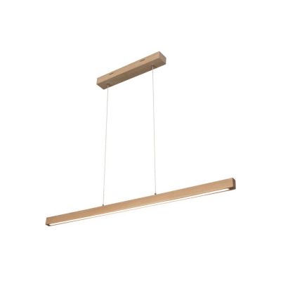 Suspension en Chêne Huilé Design Contemporain avec Variateur Tactile SMAL 1 LED