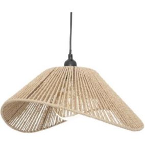 Suspension en corde Beige 45 x 40 cm - Atmosphera - Luminaire