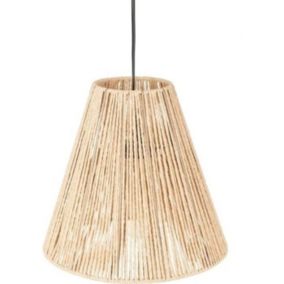 Suspension en fines cordes (30 cm - Beige)