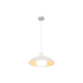 Suspension en métal  - D. 34 x H. 120 cm - Blanc - BRILIVA