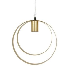 Suspension en métal doré Ostaria - Saturne - Design contemporain - D25.5