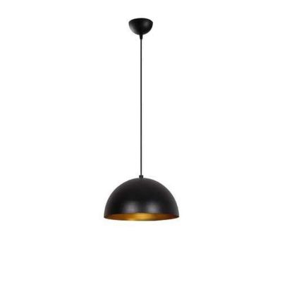 Suspension en métal en dôme Noir, H. 30 cm, BURSA