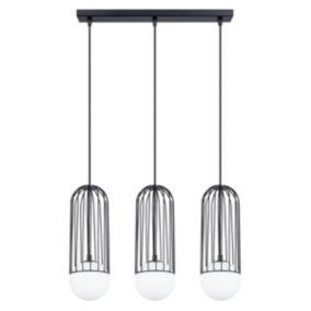 Suspension en métal, noir H: 115cm