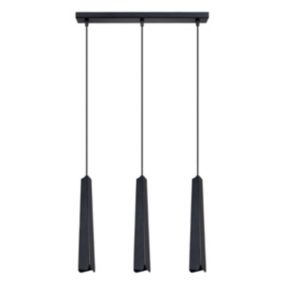 Suspension en métal, noir H: 120cm