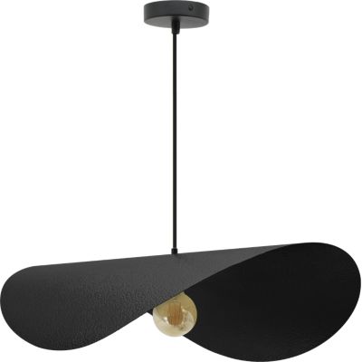Suspension en métal E27 40W noir Ø60cm Seynave, Jodha