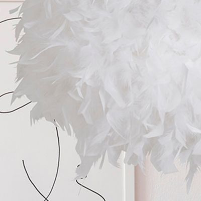 Suspension en plumes E27 15W blanc Ø40cm Corep, Kokot