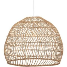 Suspension en Rotin et Métal ATMOSPHERA - D 58 cm - Beige