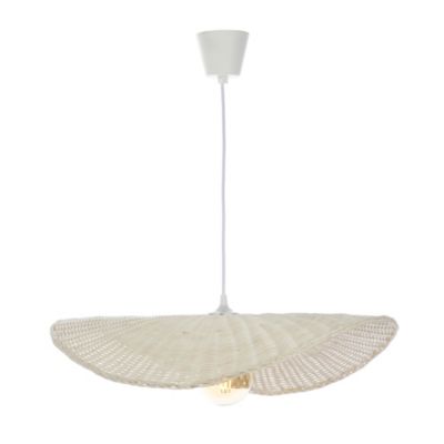 Suspension en rotin Padang E27 IP20 Lussiol ⌀58cm