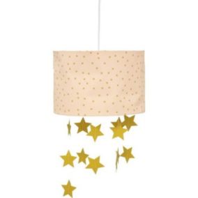 Suspension enfant - rose & doré D30 cm - Doré - Atmosphera createur d'interieur