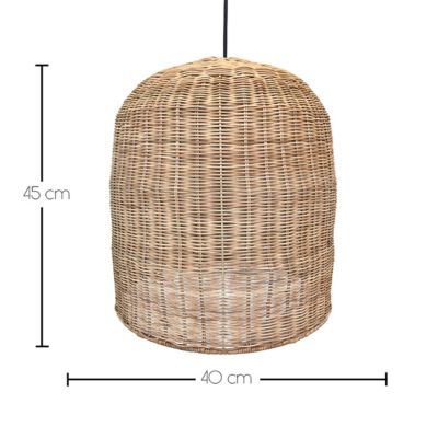 Suspension extérieur GIACOMO OUTDOOR CABLE Beige Rotin D40CM