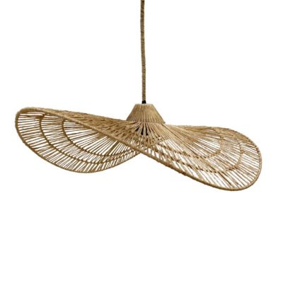 Suspension extérieure Enna Lumisky L.52,5 x l.62,5 E27 IP64 rotin