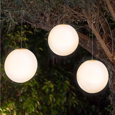 Suspension extérieure Pianeta 450lm 25W IP44 blanc Newgarden H.25cm