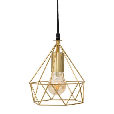 Suspension filaire Ida métal doré D19cm - Atmosphera